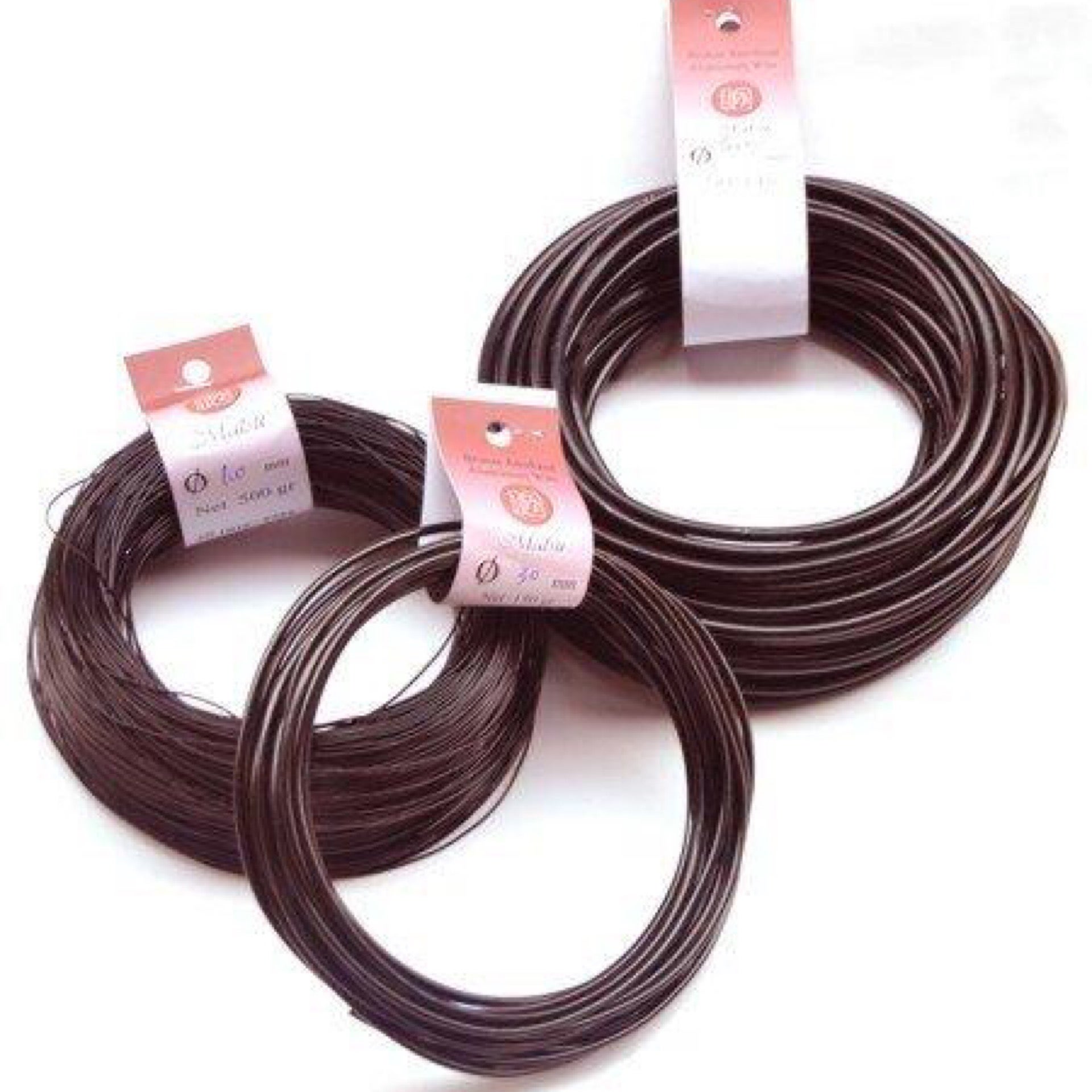 Fil Aluminum Pour Bonsaï 1.0mm - 4 Rouleaux De 10m - Or Rose - Pour Sculpture Et Training Des Arbres